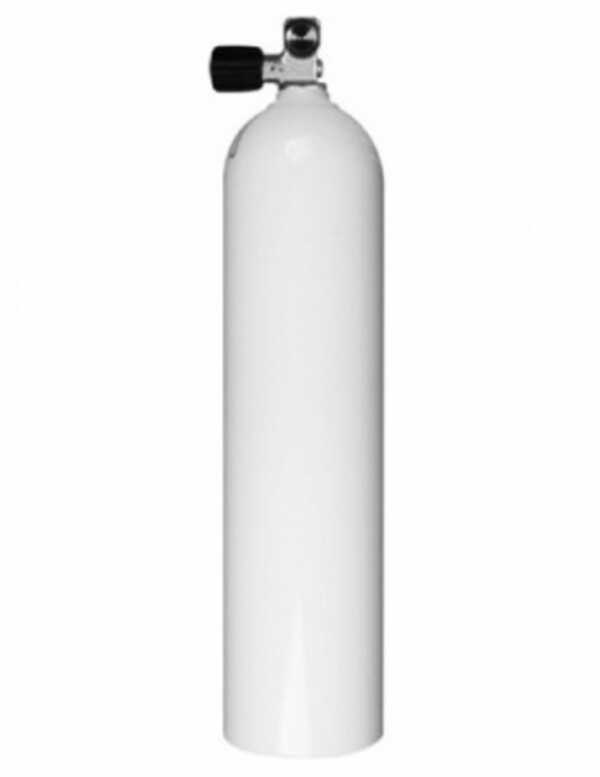 Luxfer Aluminium 7 liter ( WIT) / mono kraan
