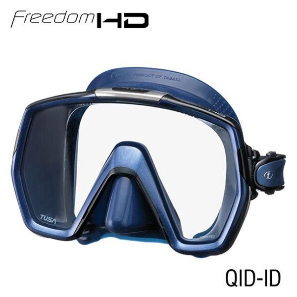 Tusa freedom HD masker / zwart siliconen