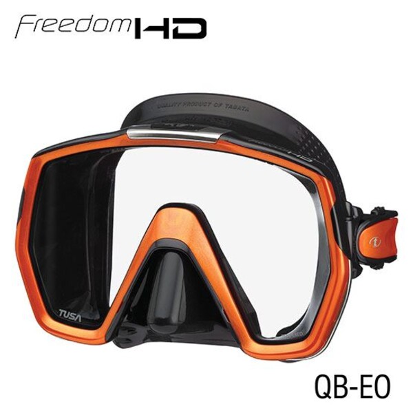 Tusa freedom HD masker / zwart siliconen