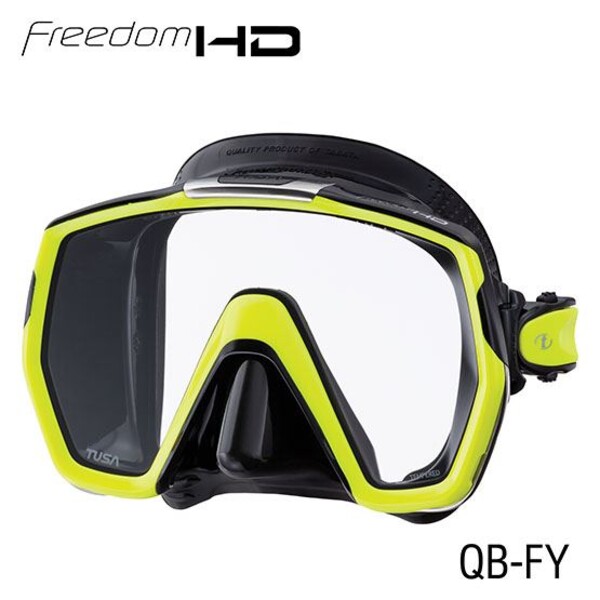 Tusa freedom HD masker / zwart siliconen